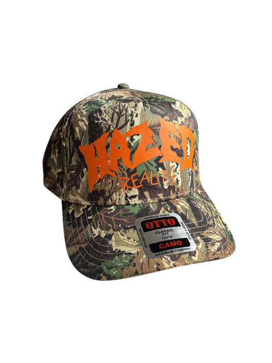 HR ORANGE CAMO HAT